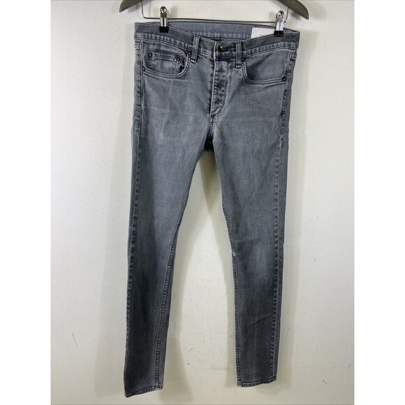 Rag & Bone Mens Jeans Size 31 Standard Issue Fit 1 Skinny Fit  31x33 Gray - Picture 1 of 6